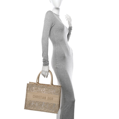 Christian Dior Transparent Metallic Embroidered Mesh Macrame Medium Book Tote Gold 2 of 10