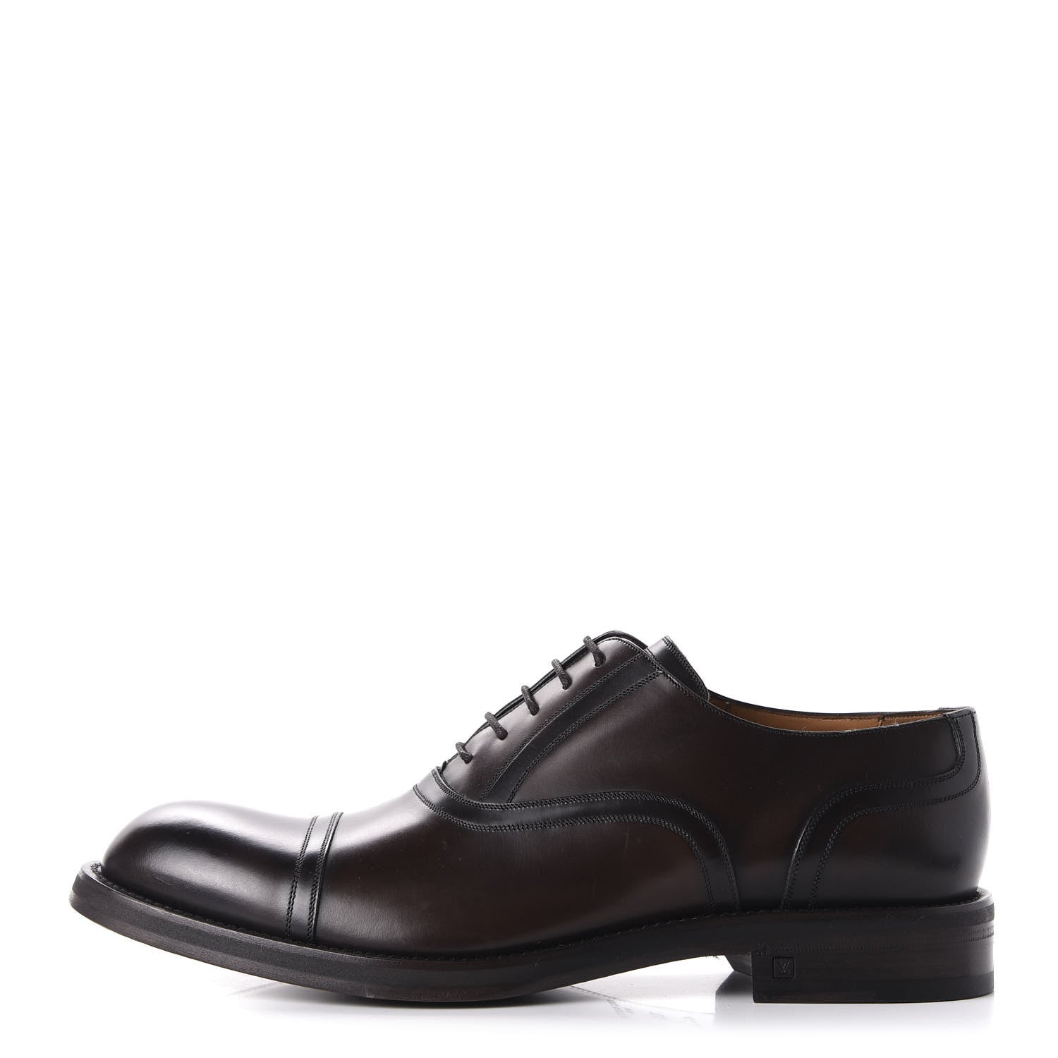 Louis Vuitton Calfskin Mens Oxfords 10.5 Brown 1 of 8