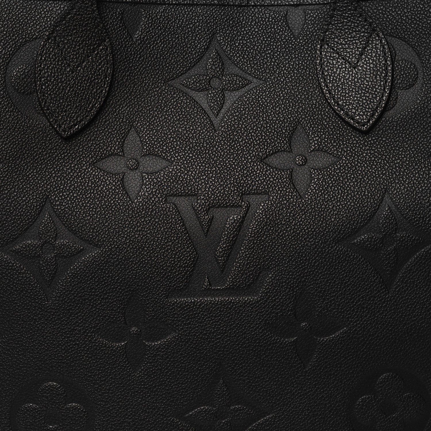 Louis Vuitton Empreinte Monogram Giant Neverfull MM Black 9 of 11