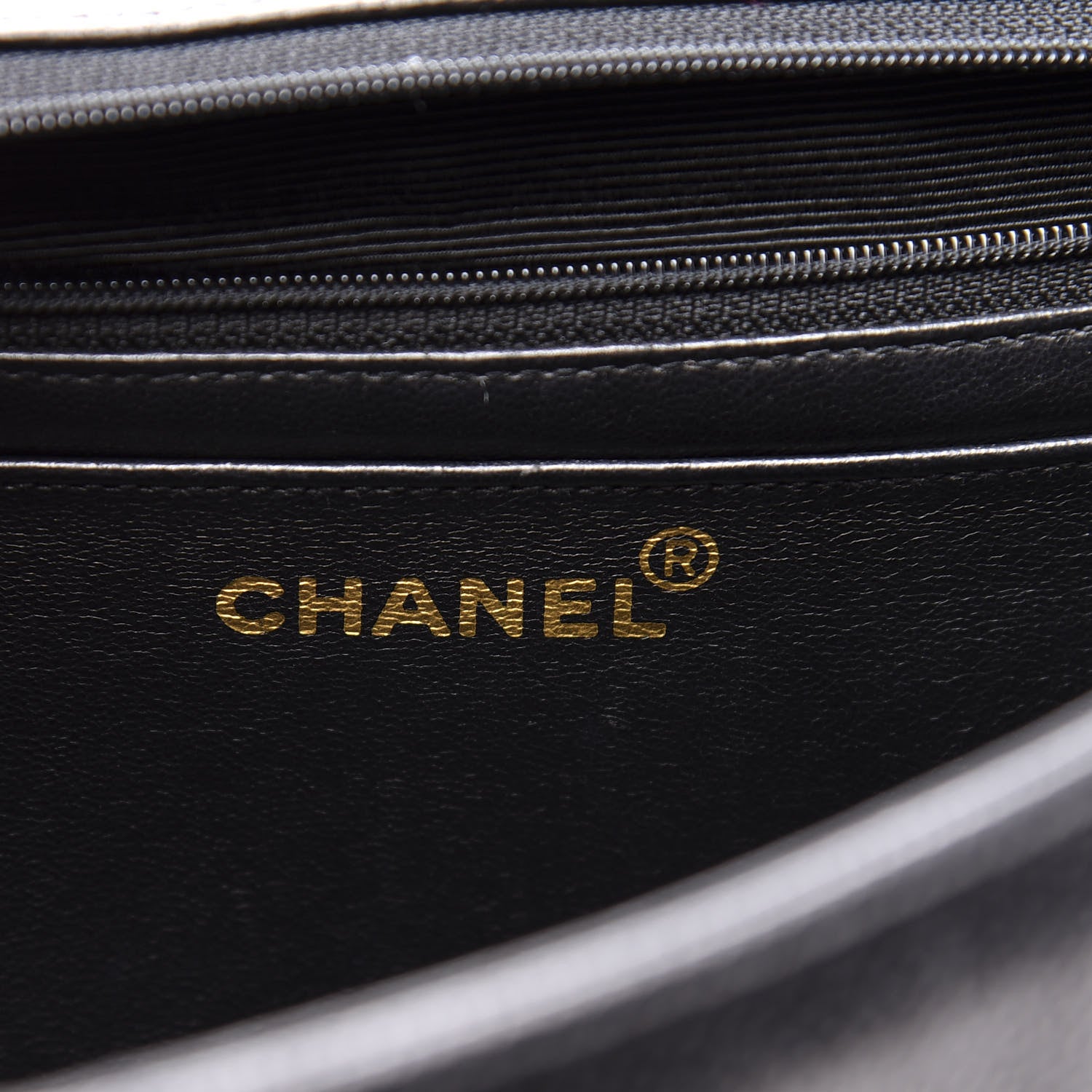 Chanel Caviar Vertical Quilted Jumbo Single Flap Black 5 of 9