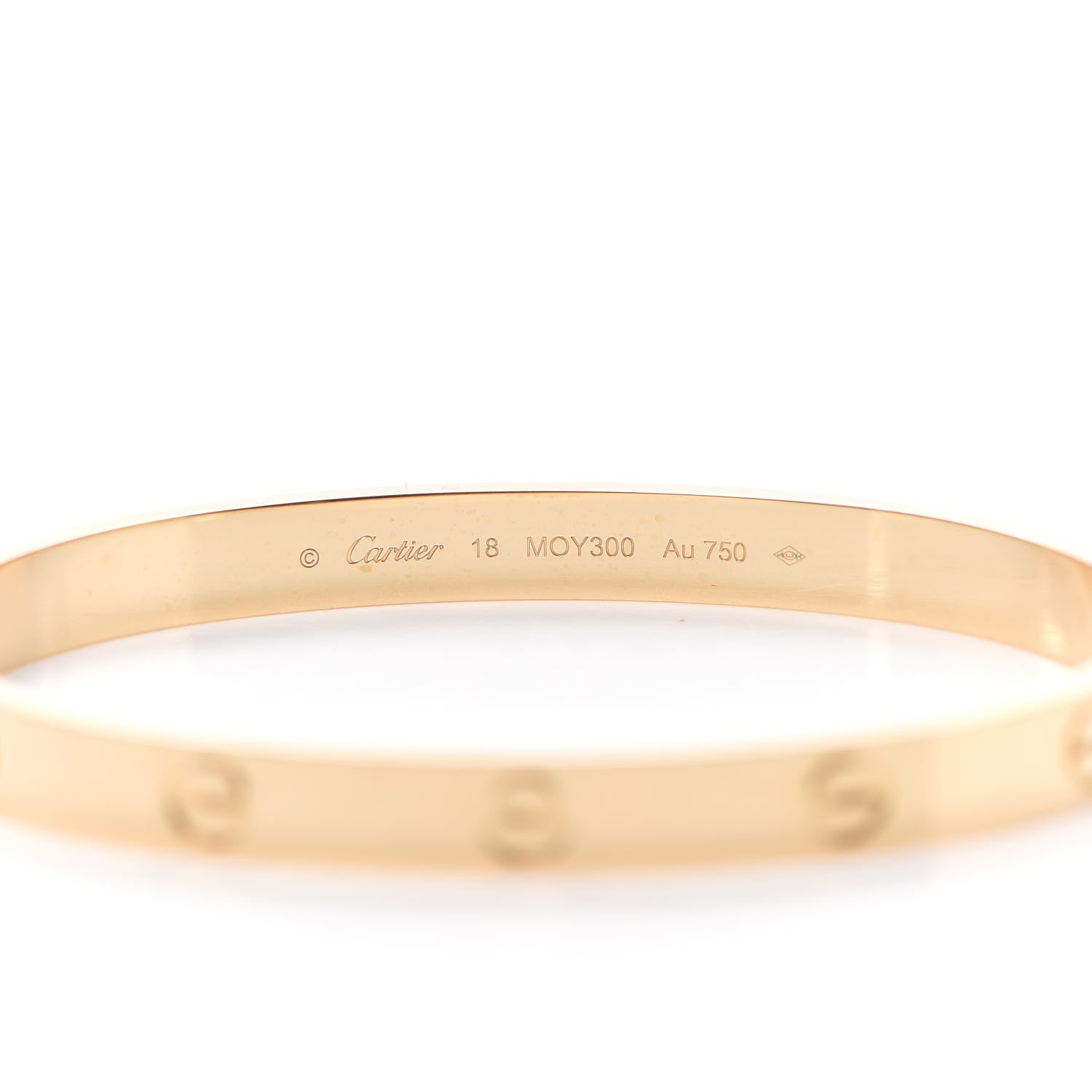 Cartier 18K Yellow Gold LOVE Bracelet 18 5 of 7