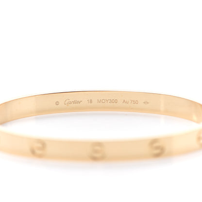 Cartier 18K Yellow Gold LOVE Bracelet 18 5 of 7