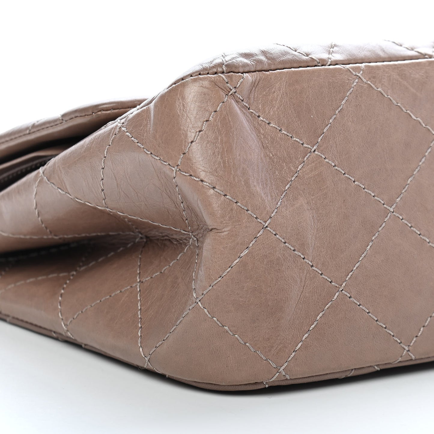 Aged Calfskin Quilted 2.55 Reissue 227 Flap Brown