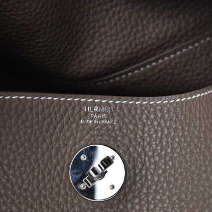 Hermes Taurillon Clemence Lindy 26 Etoupe 8 of 10