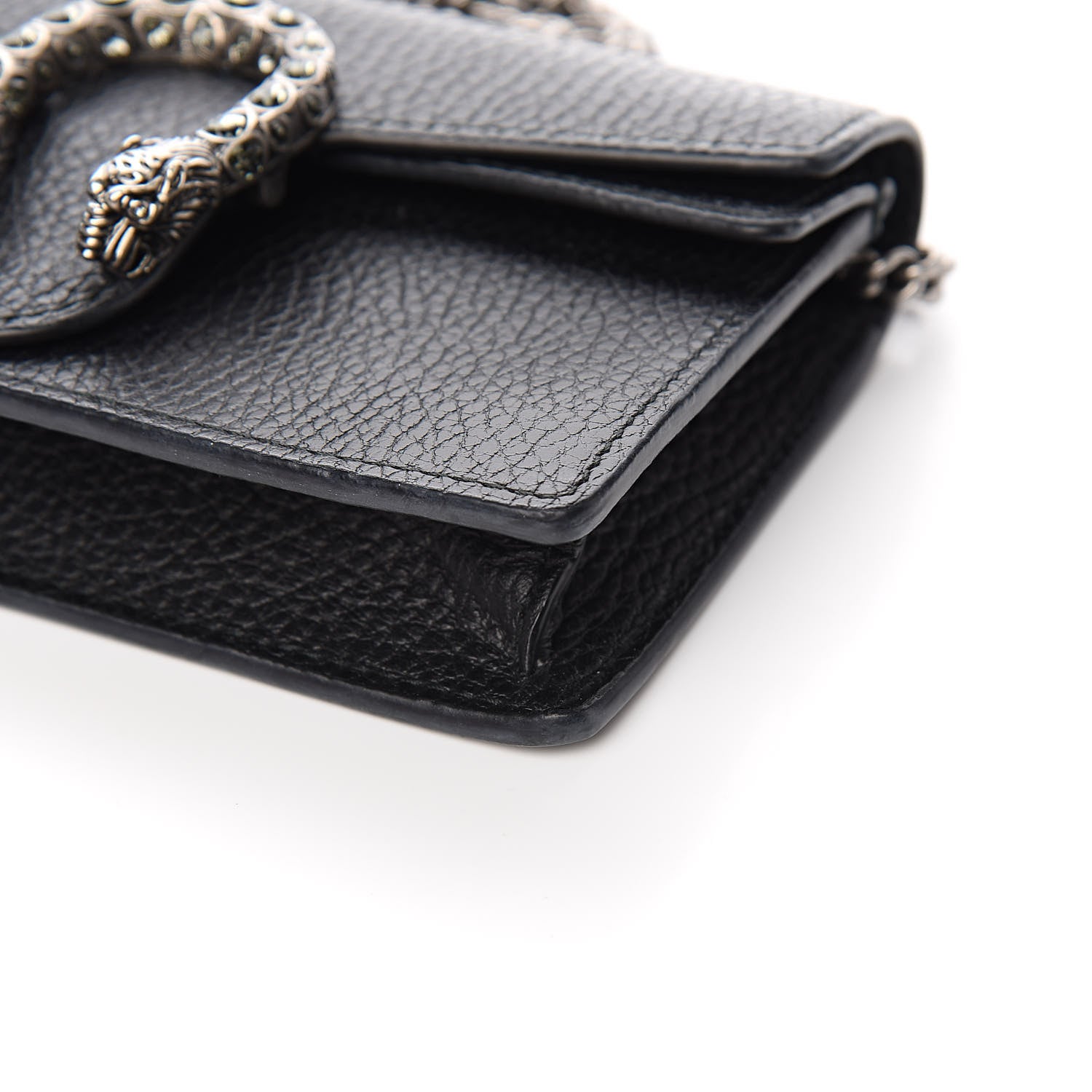 Gucci Calfskin Super Mini Dionysus Shoulder Bag Black 8 of 10