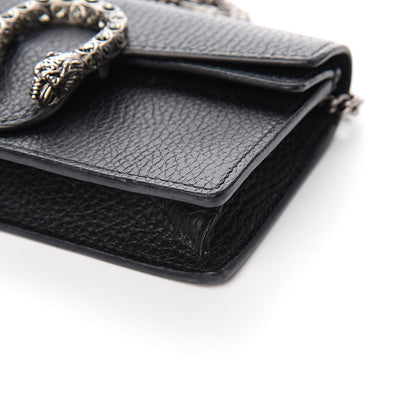 Gucci Calfskin Super Mini Dionysus Shoulder Bag Black 8 of 10