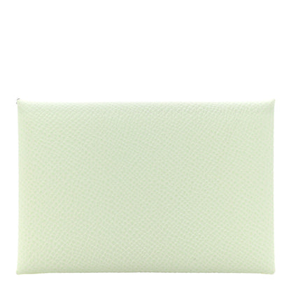 Hermes Epsom Calvi Card Case Vert Fizz 1 of 11