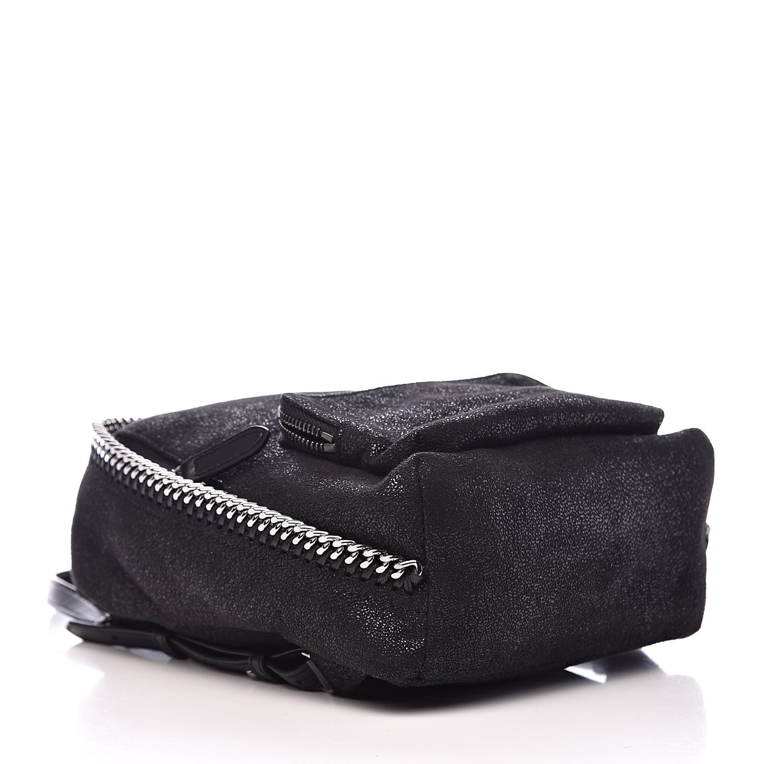 Stella McCartney Shaggy Deer Mini Falabella Backpack Black 4 of 10
