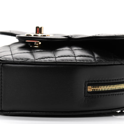 Chanel Lambskin Quilted CC In Love Heart Bag Black 10 of 11