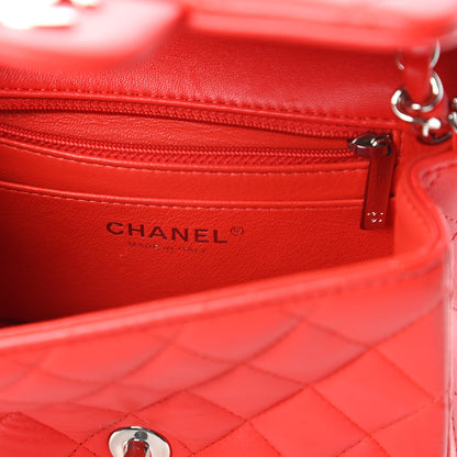 Chanel Lambskin Quilted Mini Square Flap Red 8 of 11
