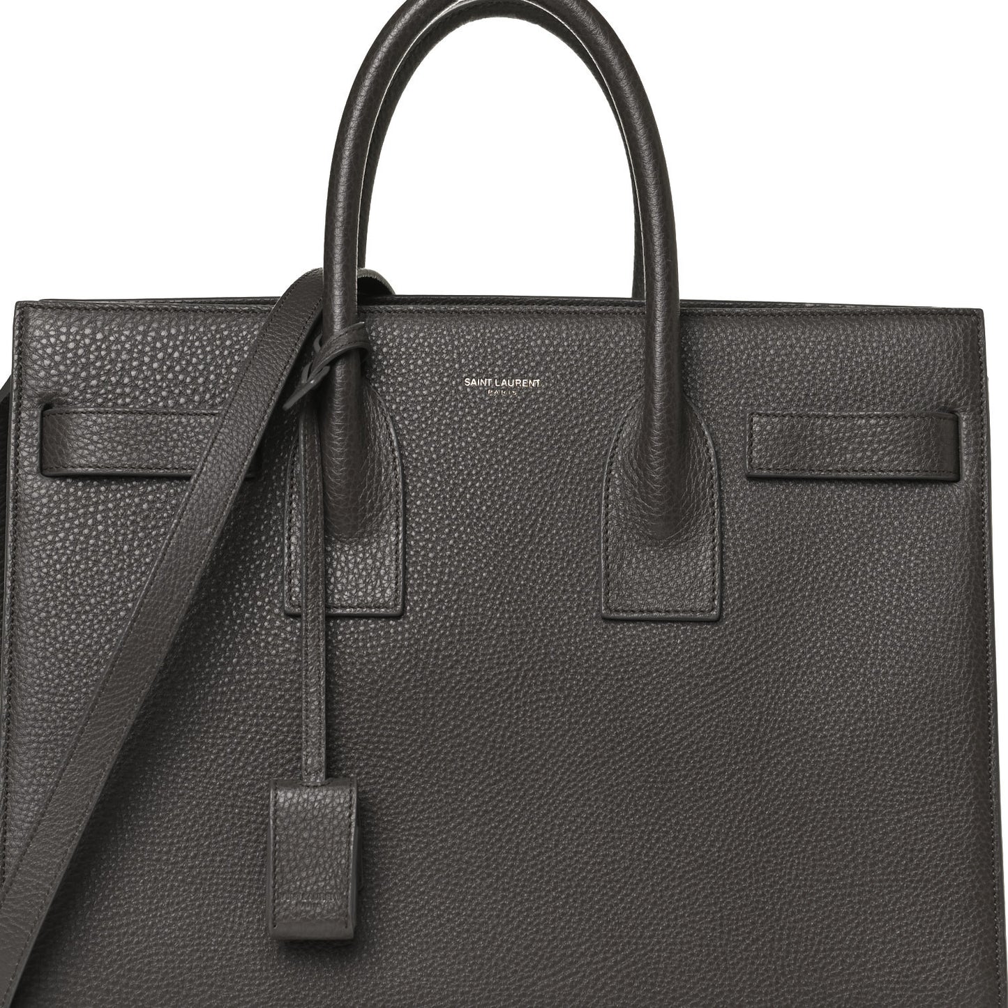 Grained Calfskin Small Sac De Jour Charcoal