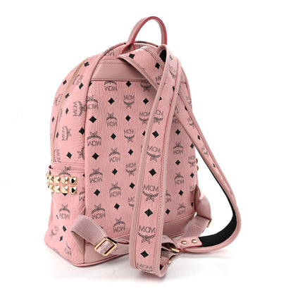 MCM Visetos Small Side Stud Stark Backpack Soft Pink 3 of 10