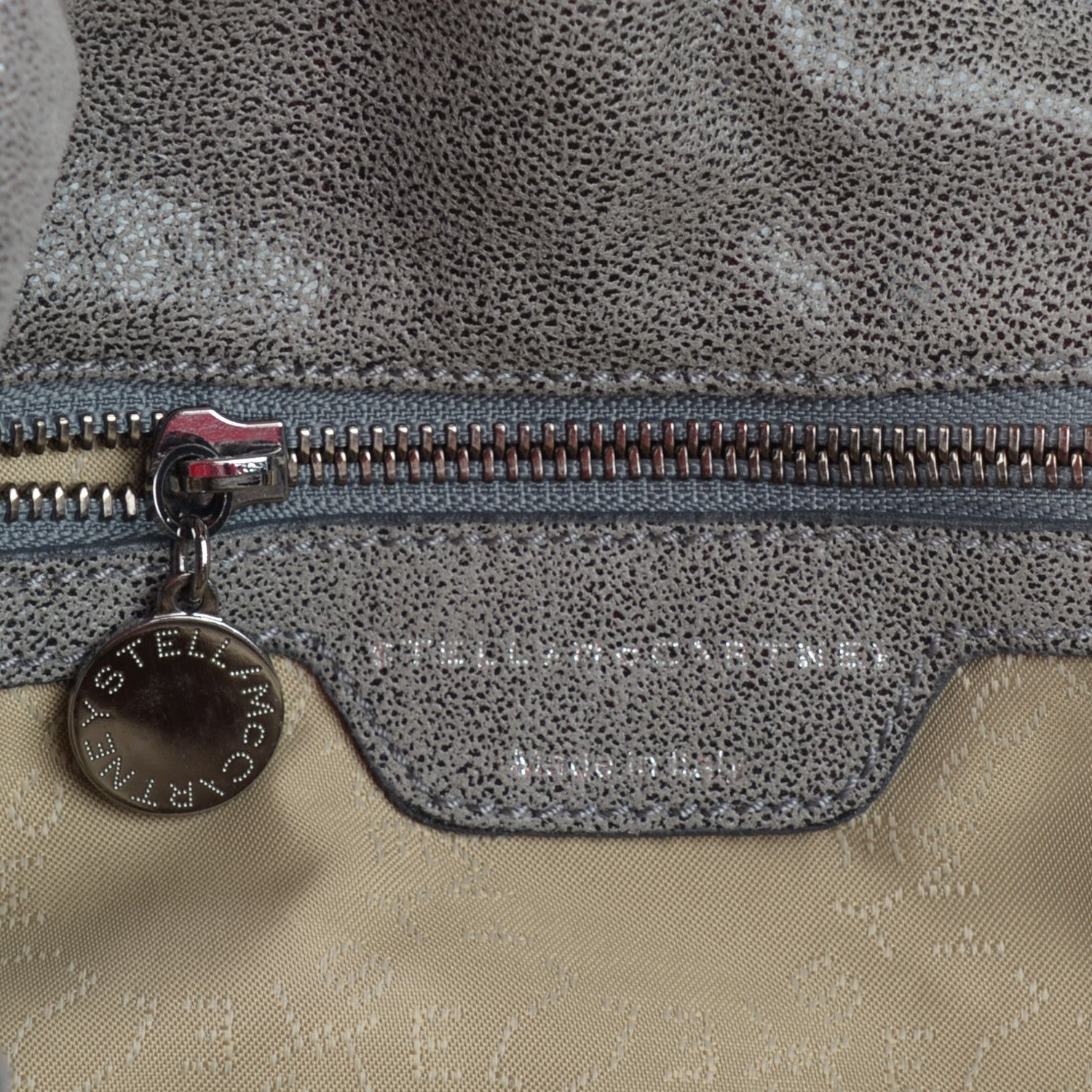 Stella McCartney Shaggy Deer Falabella Fold Over Tote Grey 6 of 7
