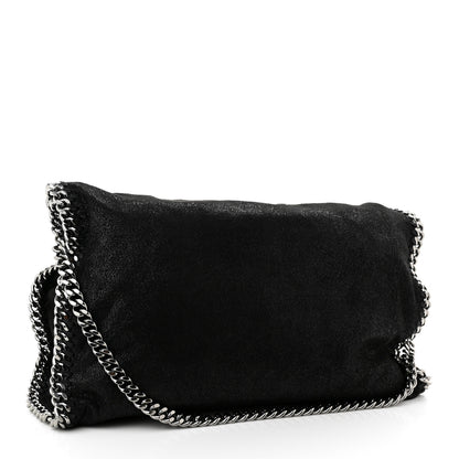 Stella McCartney Shaggy Deer Small Falabella Fold Over Tote Black 3 of 9