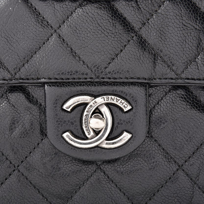 Chanel Crumpled Grained Calfskin Medium CC Crave Flap Black 13 of 13