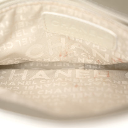Chanel Metallic Lambskin Camellia Single Flap Silver 5 of 11