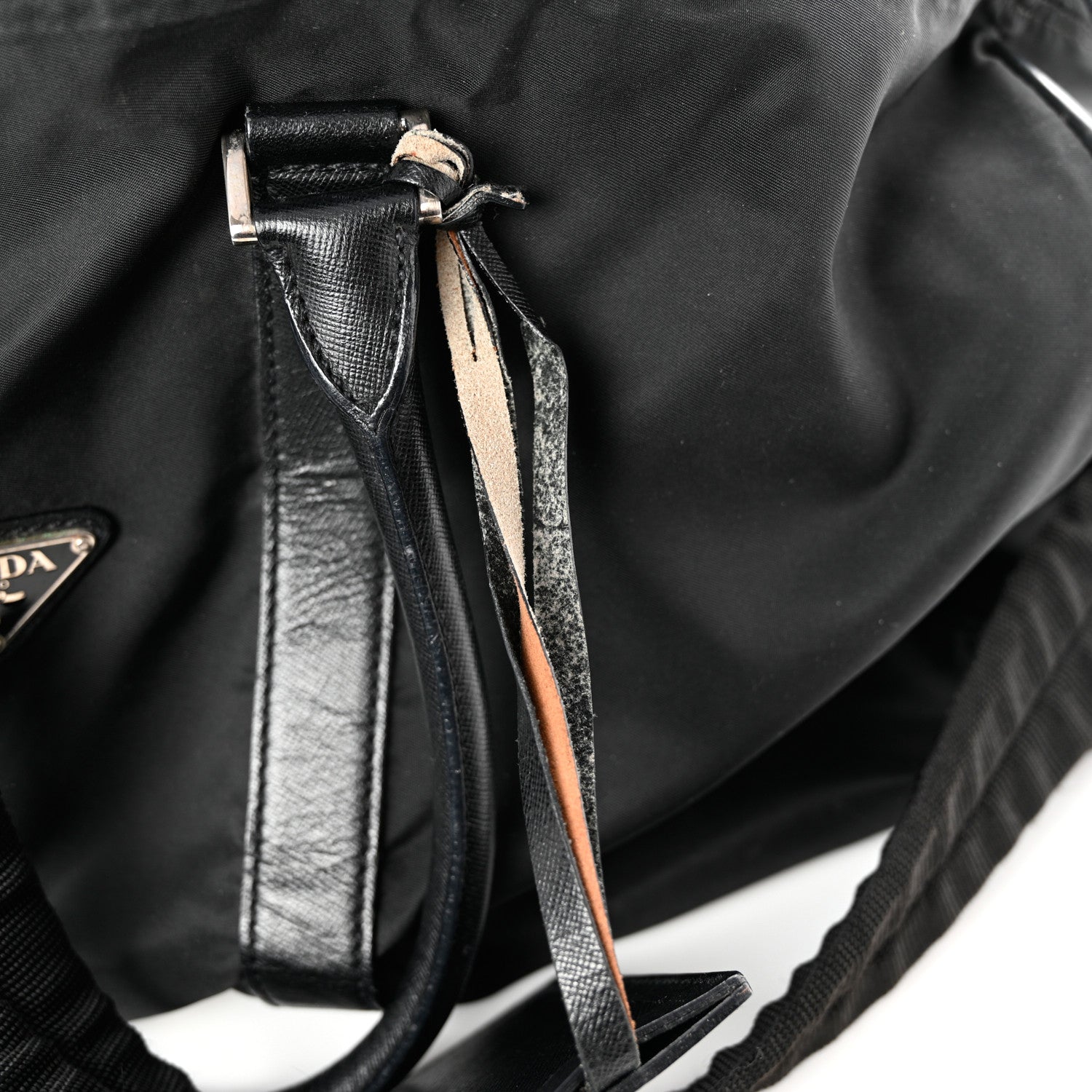 Prada Tessuto Nylon Saffiano Duffle Black 8 of 11