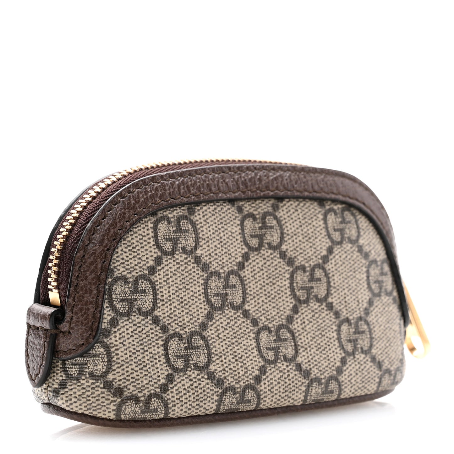 GG Supreme Monogram Web Ophidia Dome Key Pouch Beige New Acero