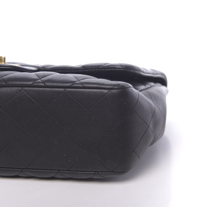 Chanel Lambskin Quilted Jumbo Single Flap Black 11 of 11