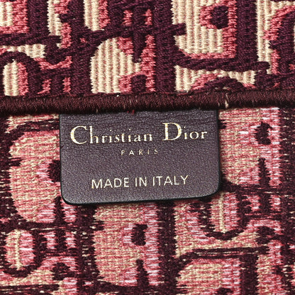 Christian Dior Oblique Large Book Tote Burgundy Multicolor Burgundy Multicolor 6 of 11