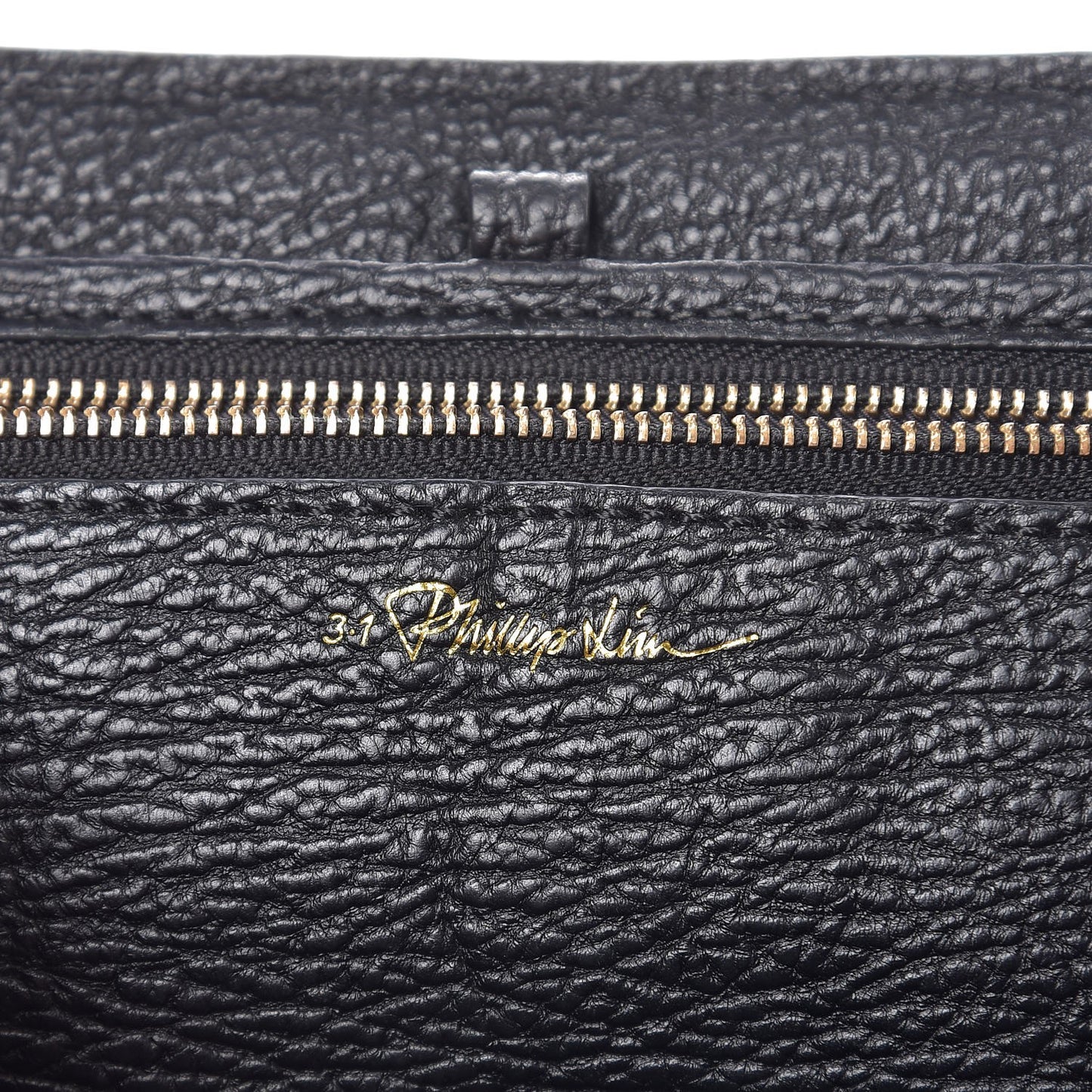 3.1 Textured Calfskin Medium Pashli Satchel Black