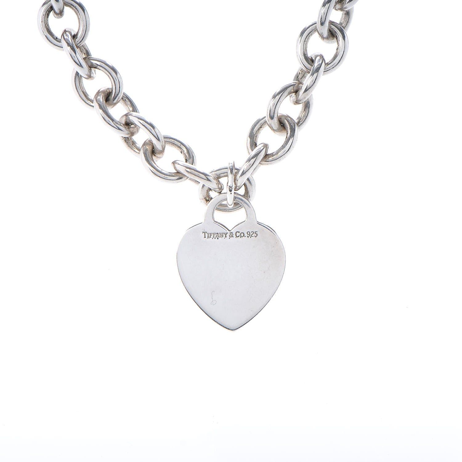 Tiffany Sterling Silver Heart Tag Necklace 6 of 6