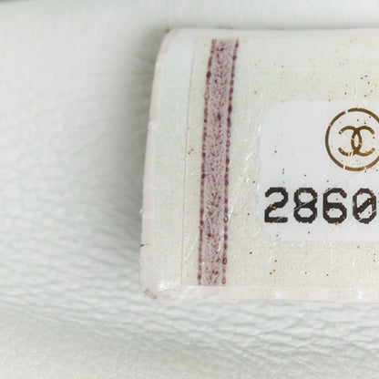 Chanel Iridescent Aged Calfskin Quilted Small 31 Pouch White 8 of 11