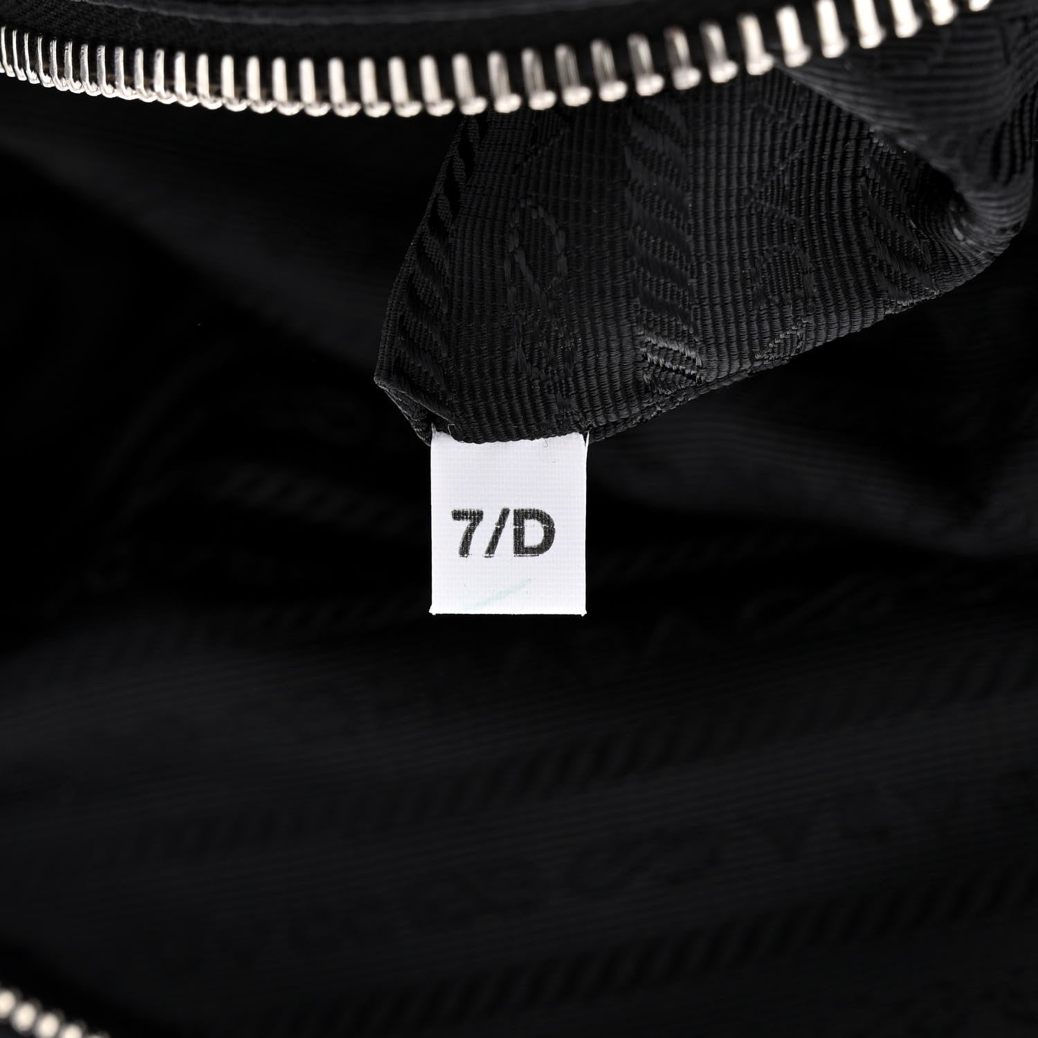 Prada Maglia Jacquard Signaux Bag Black White 7 of 10