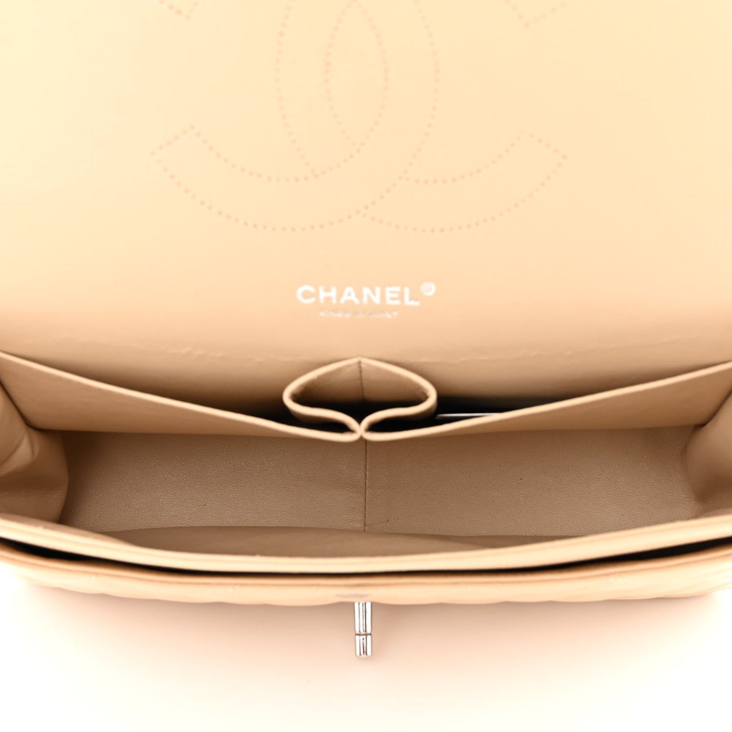 Chanel Caviar Quilted Jumbo Double Flap Beige Clair 5 of 13