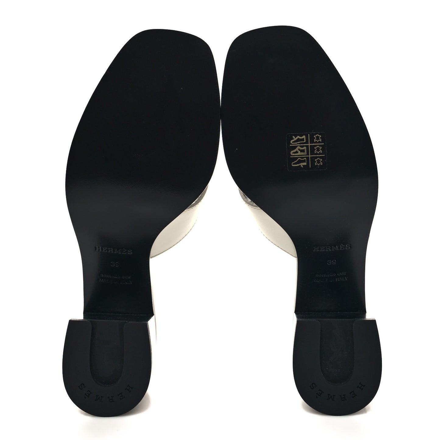 Calfskin Helia Sandals 39 White