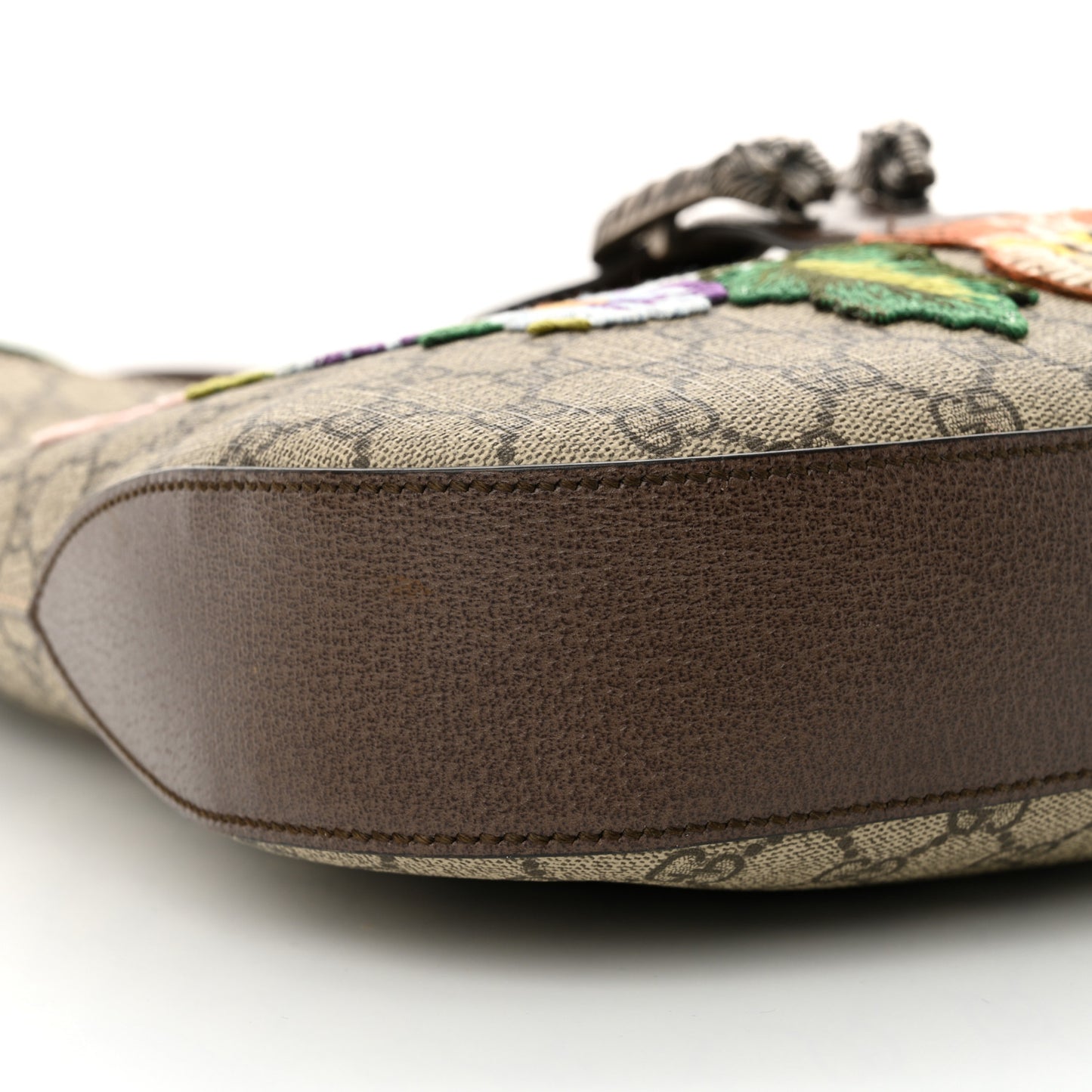 GG Supreme Monogram Web Embroidered Medium Dionysus Hobo Beige New Acero Multicolo Beige New Acero Multicolor