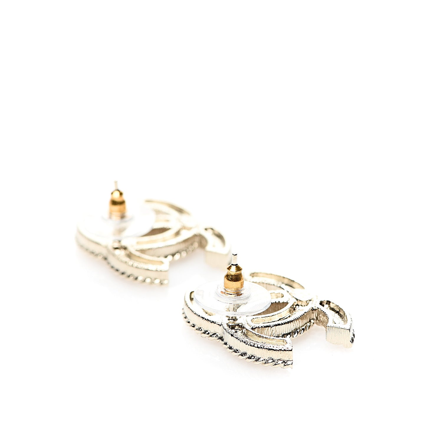 Pearl Crystal April In Paris CC Earrings Light Gold