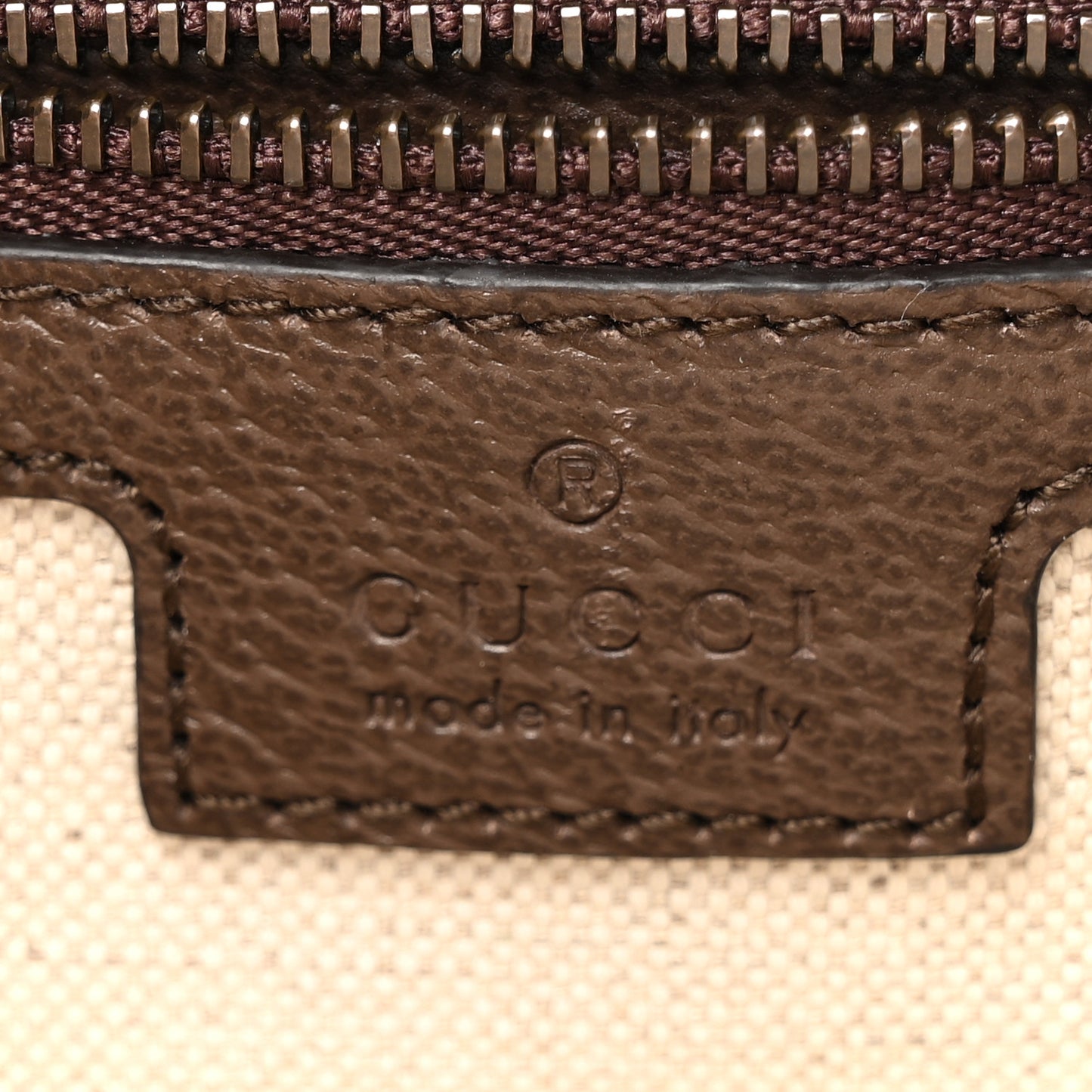 GG Supreme Monogram Textured Dollar Calfskin Web Ophidia Wristlet Shoulder Bag Beige Ebony New Acero
