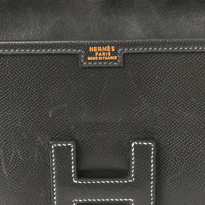 Hermes Epsom Jige PM Clutch Graphite 6 of 9