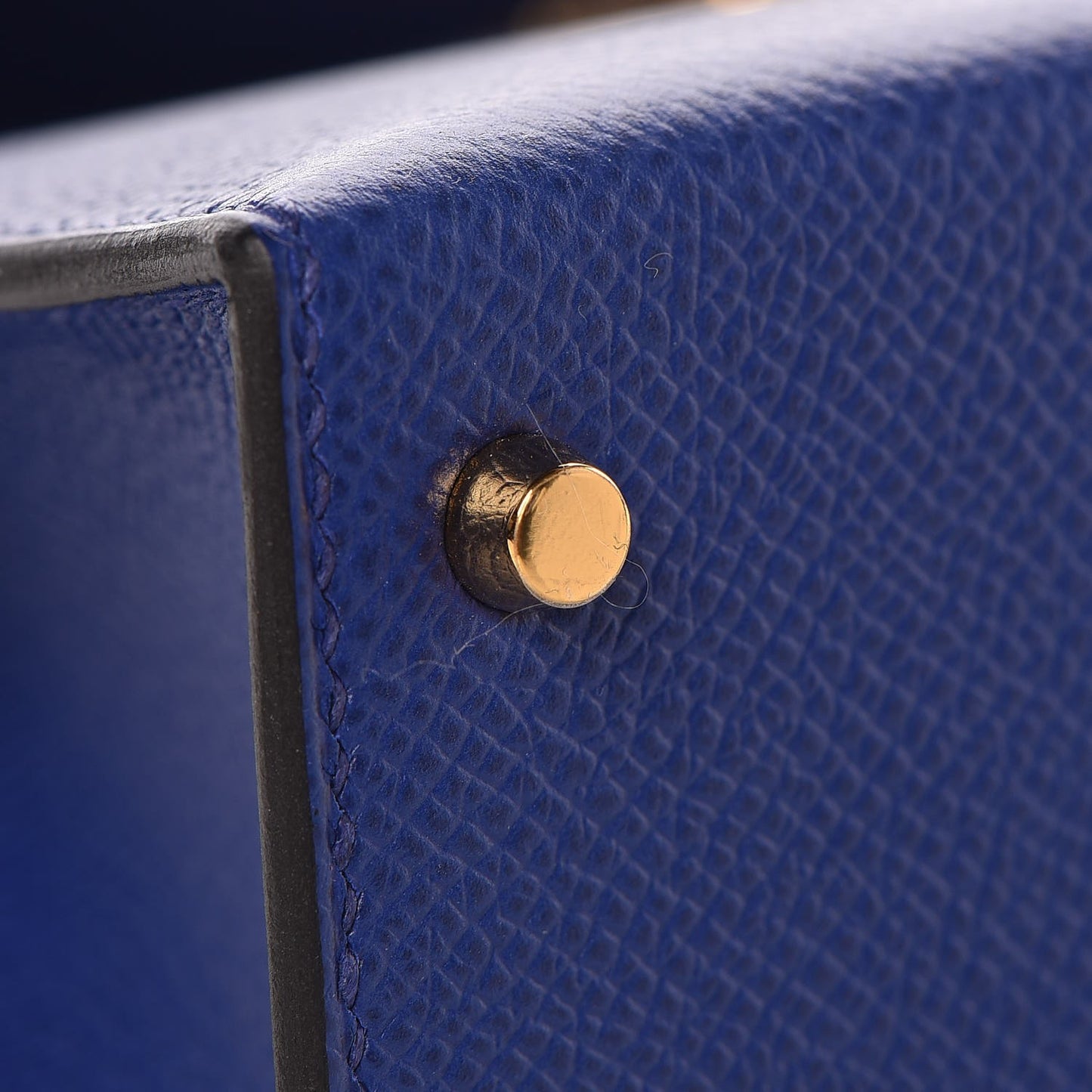 Epsom Mini Kelly Sellier 20 Bleu Electrique