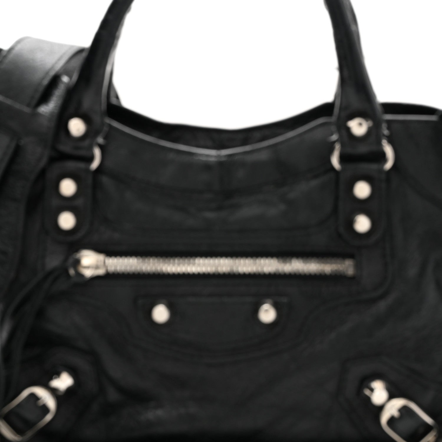 Balenciaga Agneau Classic Silver Hardware Mini City Black 9 of 12