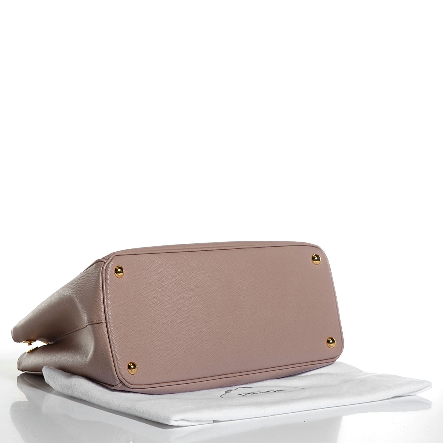 Prada Saffiano Lux Medium Double Zip Tote Cammeo 4 of 11