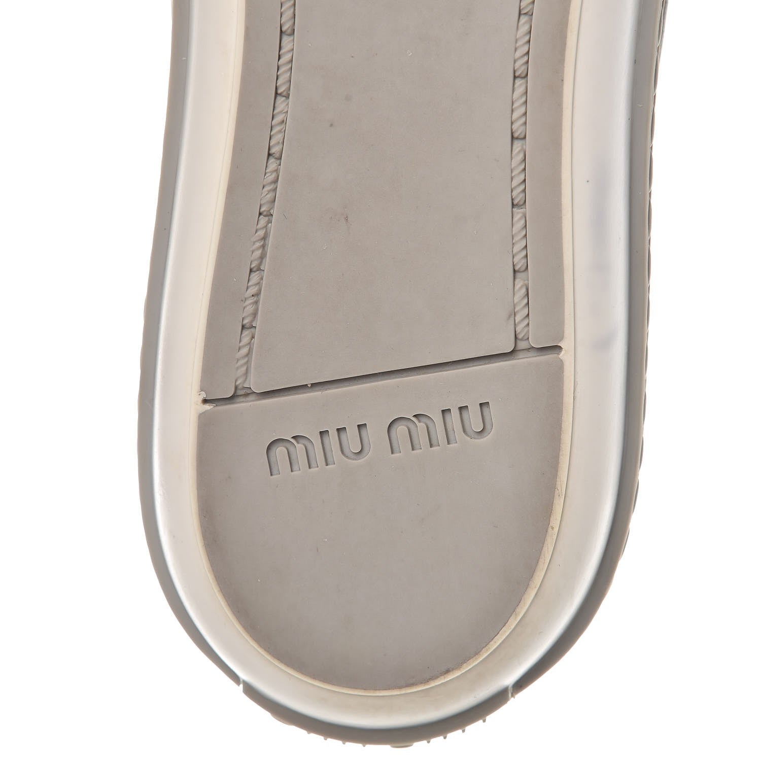 Miu Miu Nappa Metal Cap Toe Slip On Sneakers 37.5 Nero Black 8 of 14