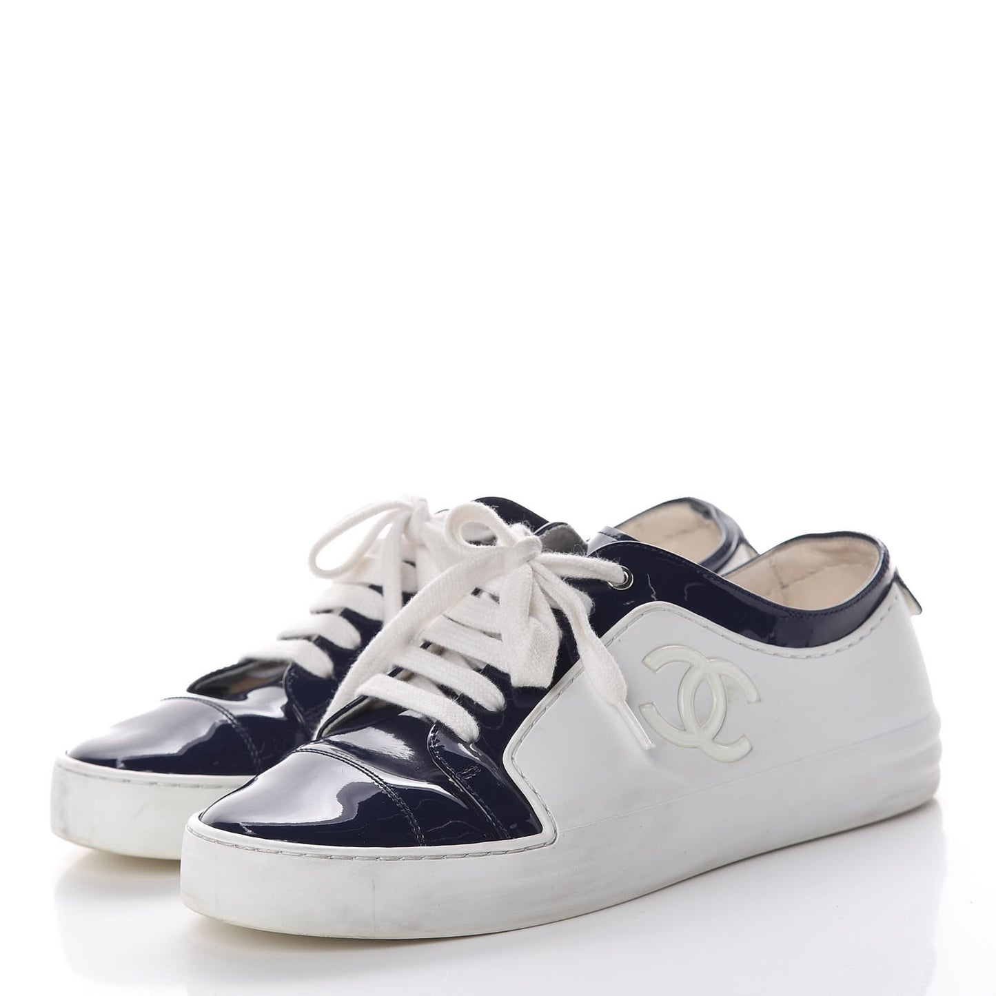 Patent CC Sneakers 36.5 Navy White