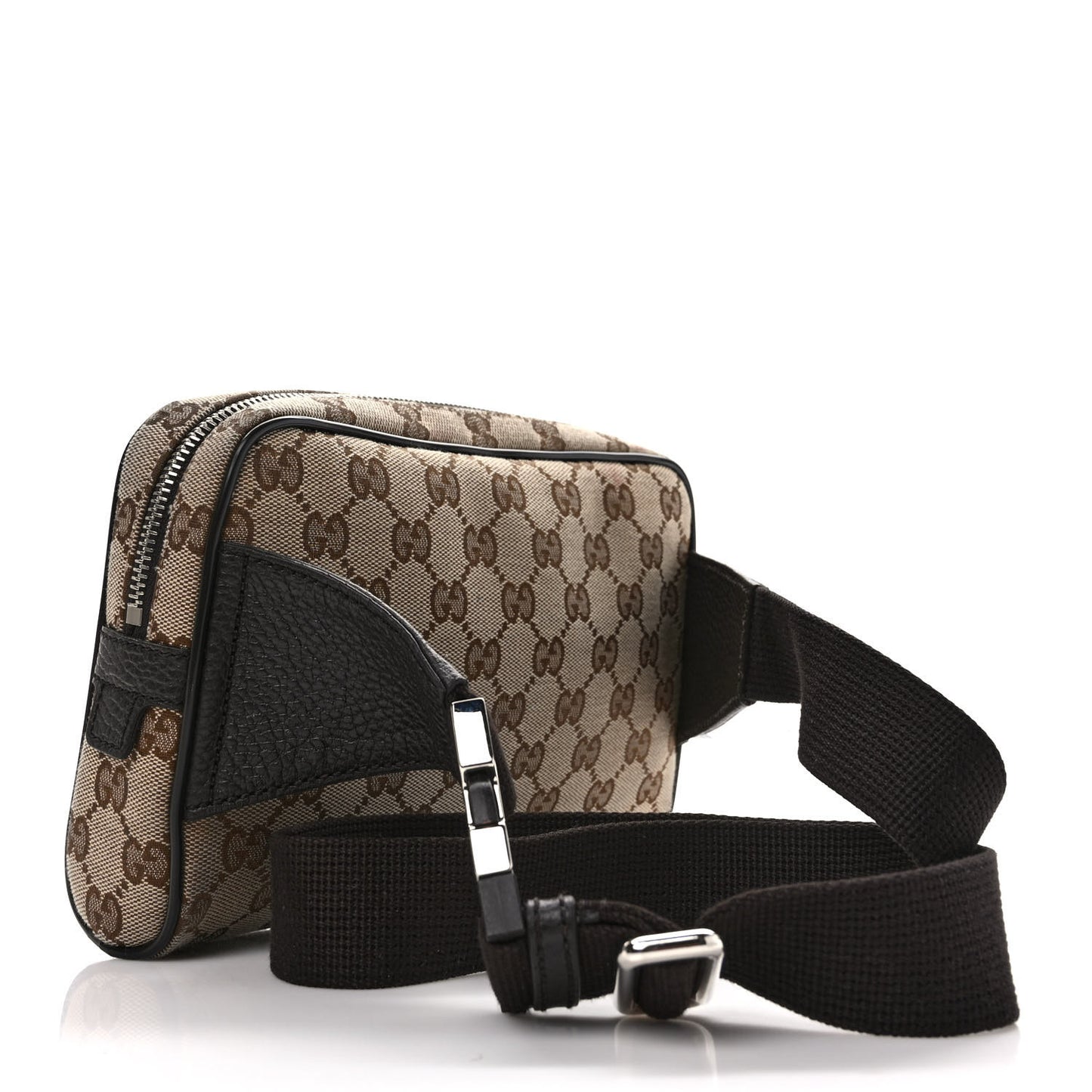 Monogram Dollar Calfskin Belt Bag Beige Ebony Testa di Moro Marrone Scuro