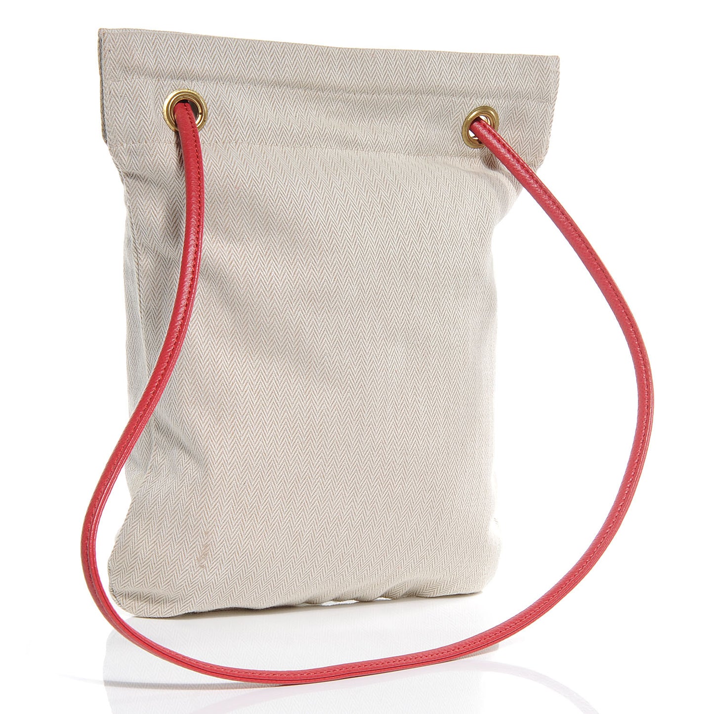 Cotton Aline Small Shoulder Bag Red