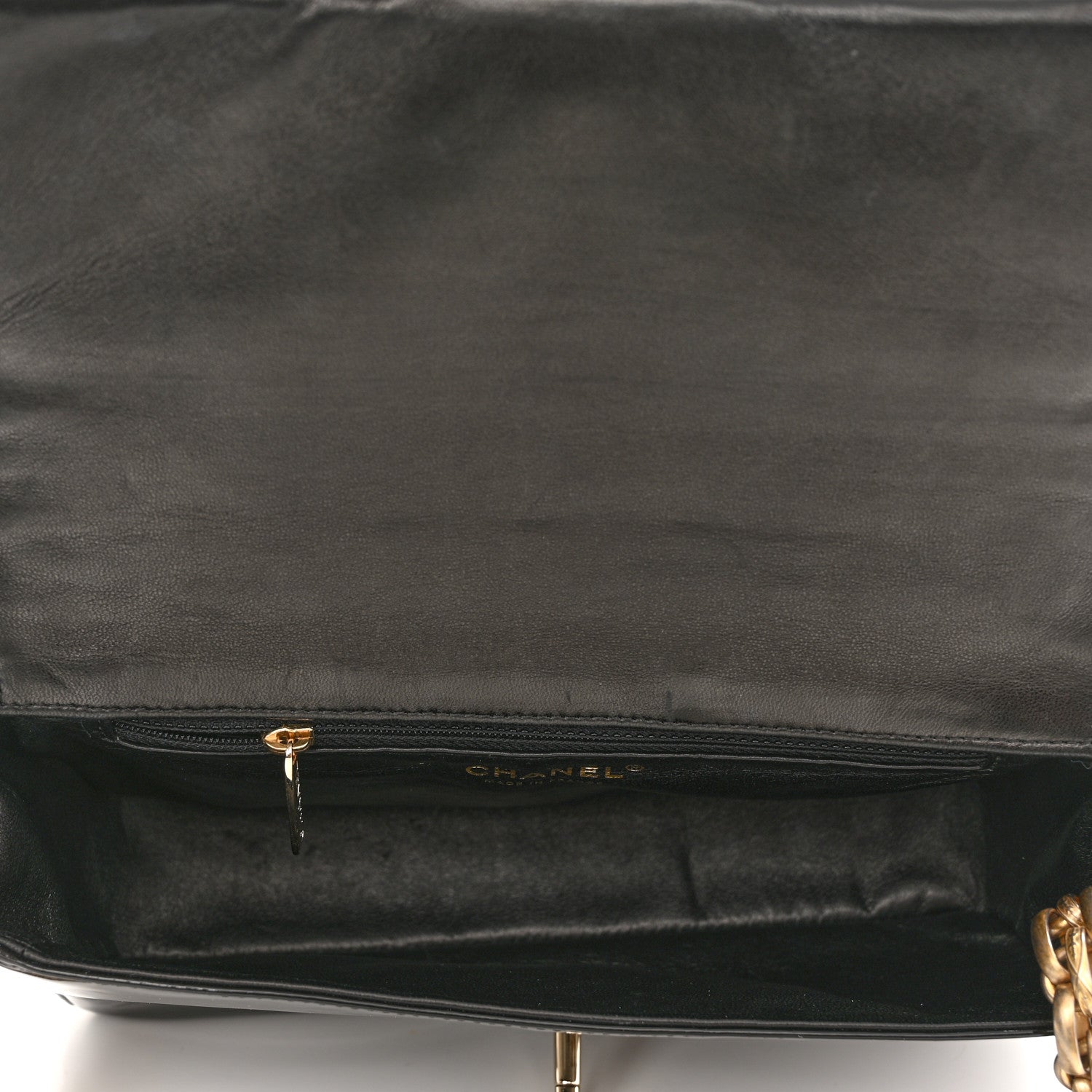 Chanel Patent Baguette Crystal CC Flap Bag Black 5 of 11