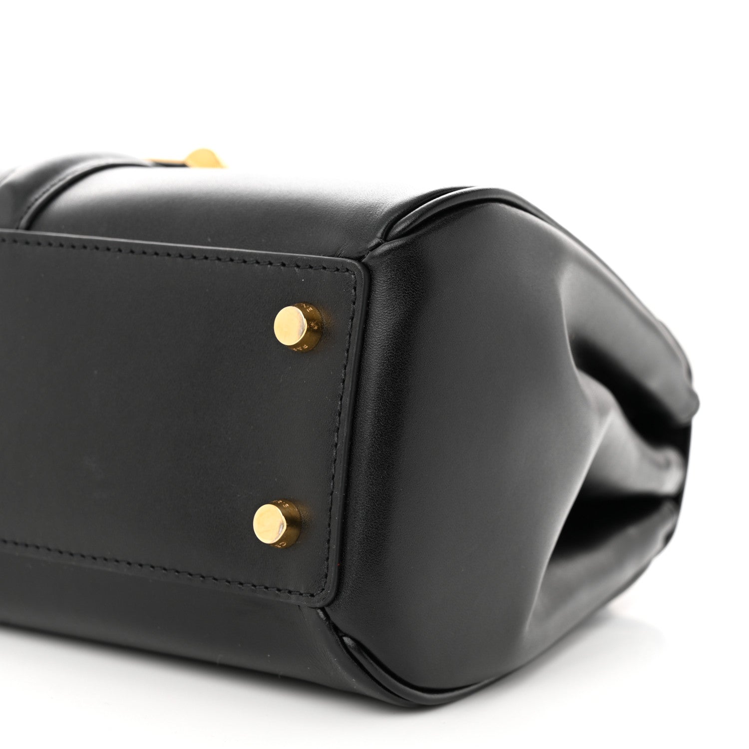 Celine Satinated Calfskin Small 16 Top Handle Bag Black 12 of 12