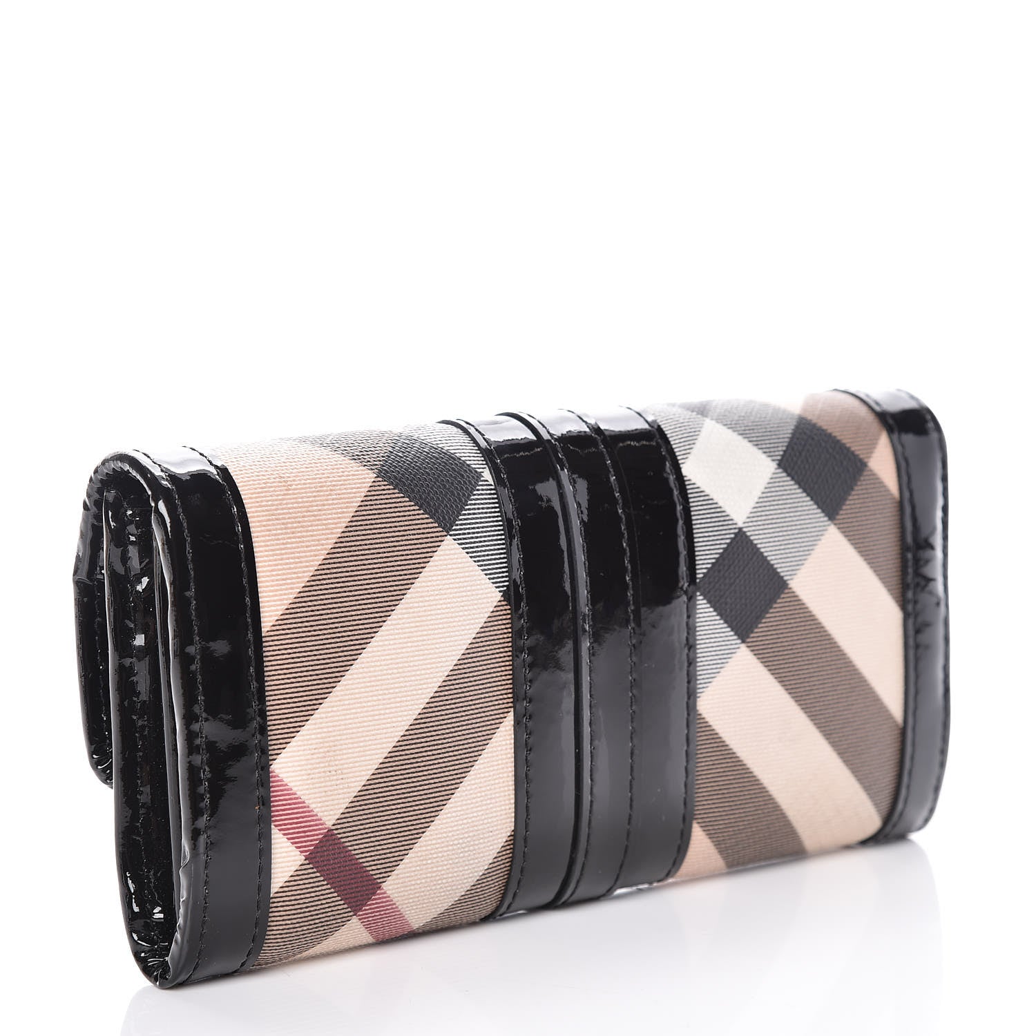 Burberry Supernova Check Penrose Continental Wallet Black 3 of 14