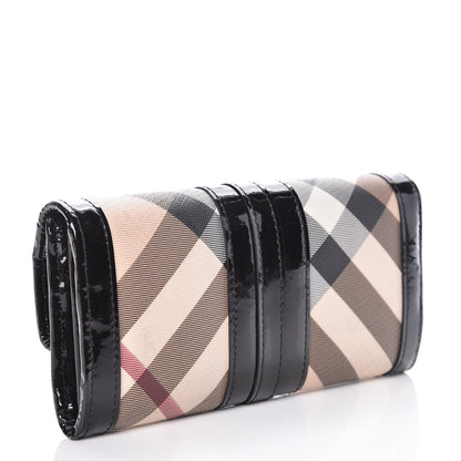 Burberry Supernova Check Penrose Continental Wallet Black 3 of 14