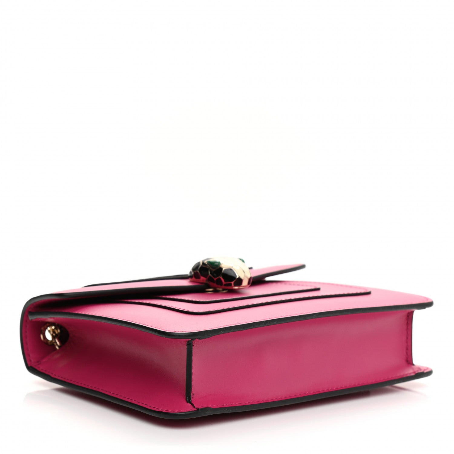 Bulgari Calfskin Small Serpenti Forever Snake Strap Crossbody Bag Pink 4 of 10