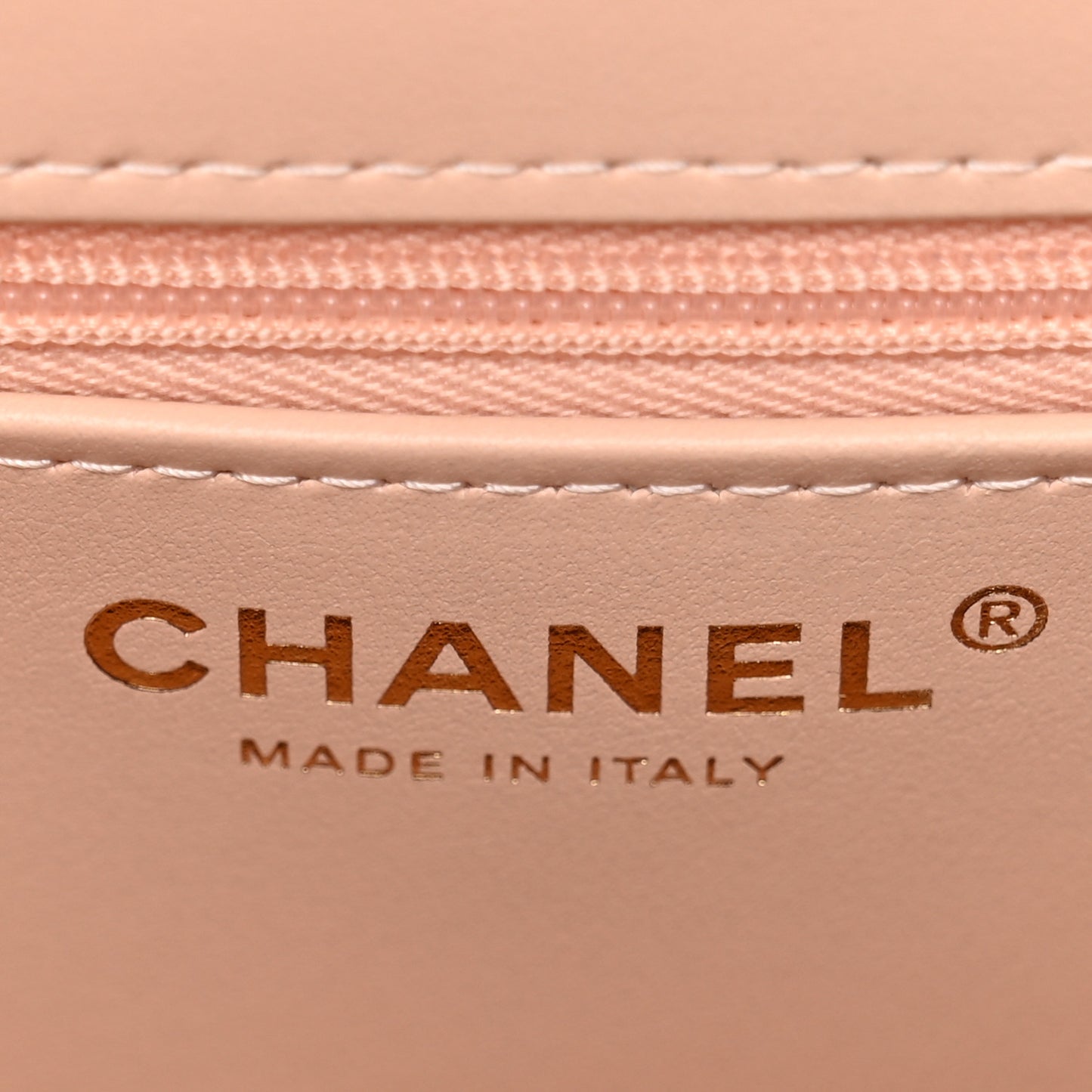 Shiny Caviar Preppy Coco Small Flap Light Pink