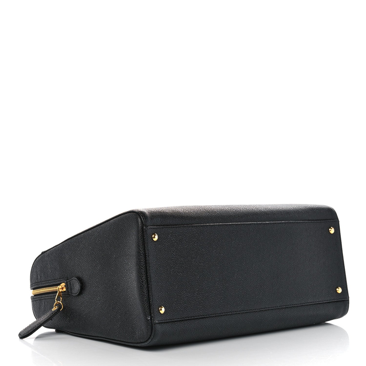 Chanel Caviar Large CC Shoulder Bag Black 4 of 10