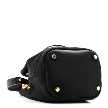 Versace Satin Medusa Mini Bucket Bag Black 4 of 10