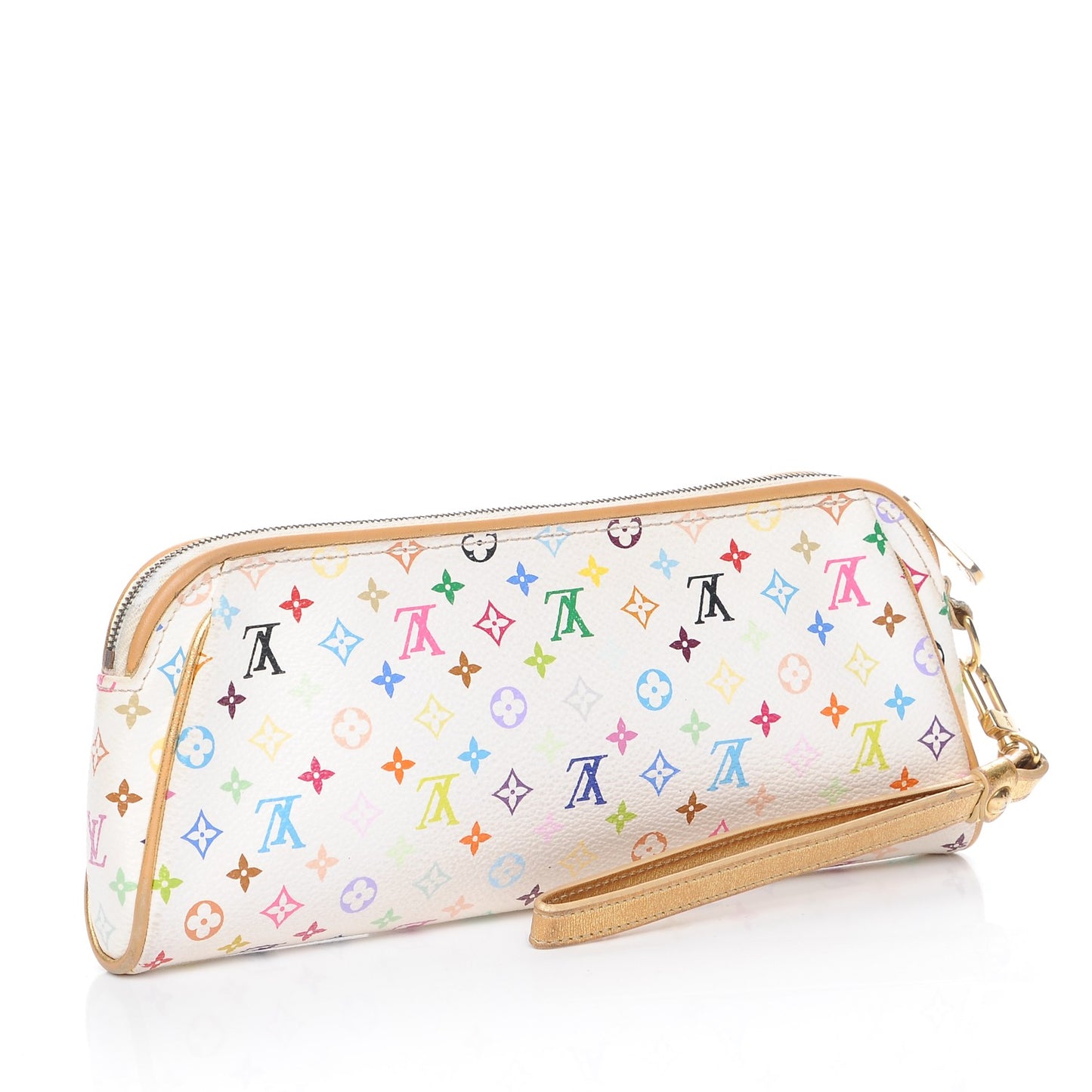 Monogram Multicolor Kate Clutch White
